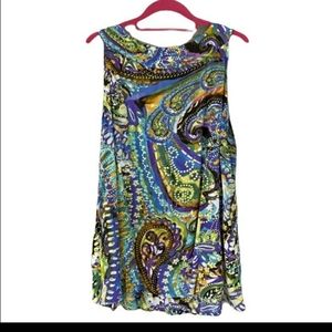 Lane Bryant Sz 20 Colorful V Neck Tunic